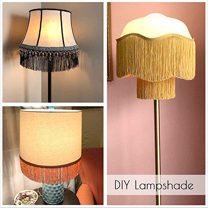 Dây Ruy Băng Ren Tua Rua Dài 20cm Dài 10 Yards Trang Trí Đa Ứng Dụng