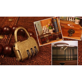 Ổ khóa số cho vali, balo, hành lý giả cổ nhỏ gọn & tinh tế