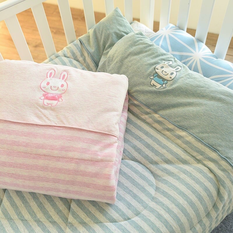 Chăn đắp cho bé,chăn trần bông kẻ sọc cho bé từ sơ sinh tới đi lớp kích thước 110cmx140cm