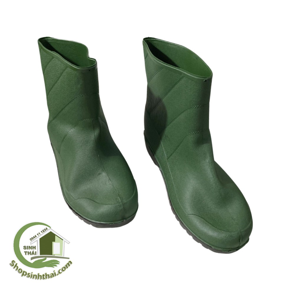 Ủng đi mưa - làm vườn - ủng boot bảo hộ lao động - màu xanh lá