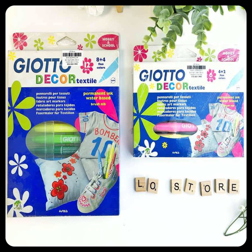 [LỖ STORE] Bút dạ Giotto Decor textile vẽ lên vải