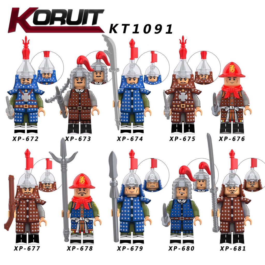 Minifigures Lắp Ráp Mô Hình Lính Triều Đại Nhà Minh KT1091 - Đồ Chơi Lắp Ghép Mini