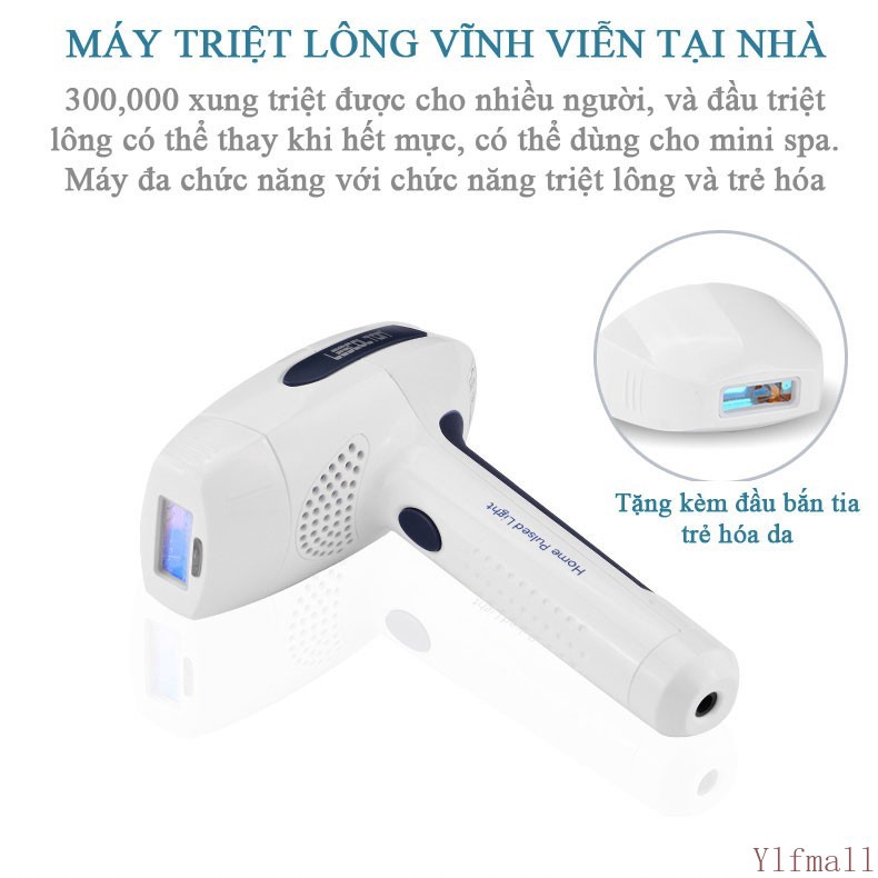 Máy triệt lông trẻ hóa da mini Lescolton Lobe Moky T-006 tặng thêm lọ gel triệt lông