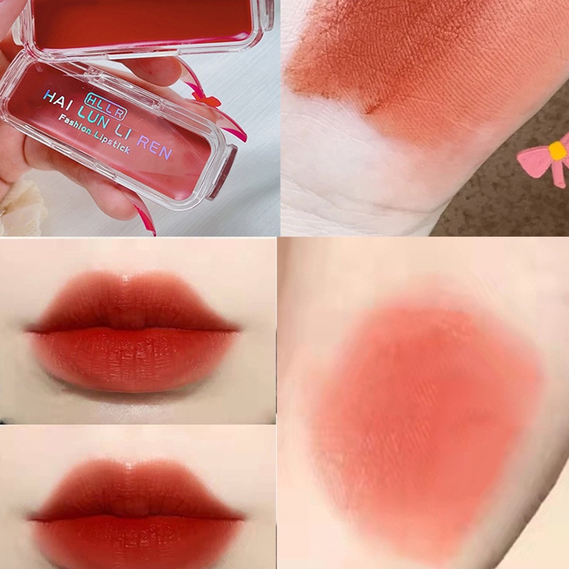 Son Môi 4 Màu Tùy Chọn Chống Nước Lâu Trôi Suốt 24H