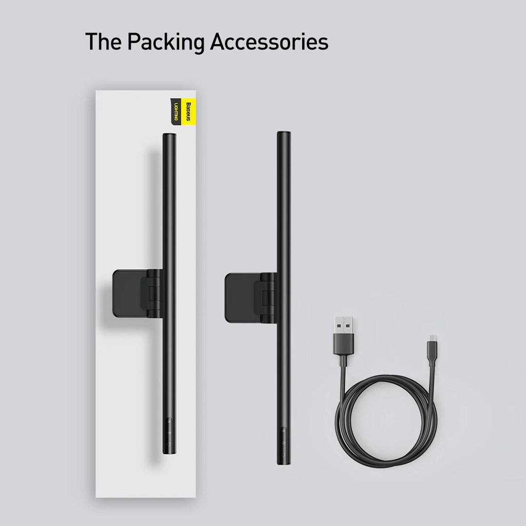 Đèn Treo Màn Hình Máy Tính Baseus Screen Hanging Light Pro ( 2 Bản Thường và Pro ) | BigBuy360 - bigbuy360.vn