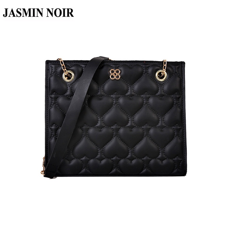 Túi Đeo JASMIN NOIR Chéo In Họa Tiết Trái Tim Xinh Xắn Cho Nữ