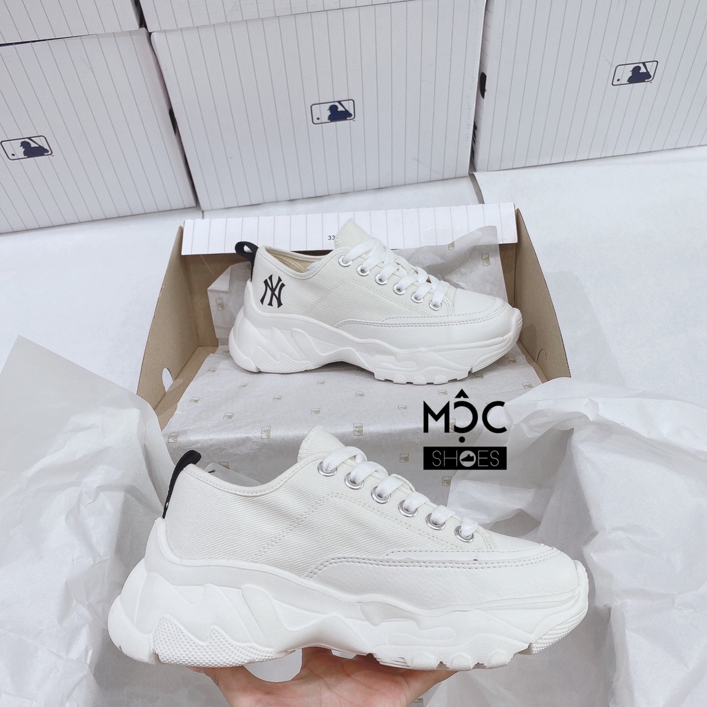 [CHÍNH HÃNG] Giày thể thao Sneaker MLB Chunky cố Thấp New York Yankees màu Trắng