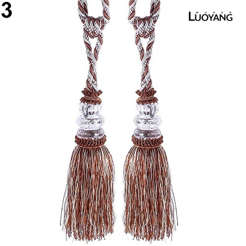 1 Cặp Dây Buộc Rèm Cửa Tua Rua Trang Trí Nhà Cửa