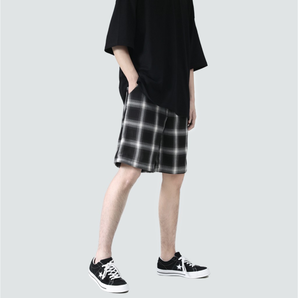Quần Short, Quần Đùi Nam Nữ Kẻ Caro Đen Trắng Unisex Thoáng Mát Hè 2021 | BigBuy360 - bigbuy360.vn
