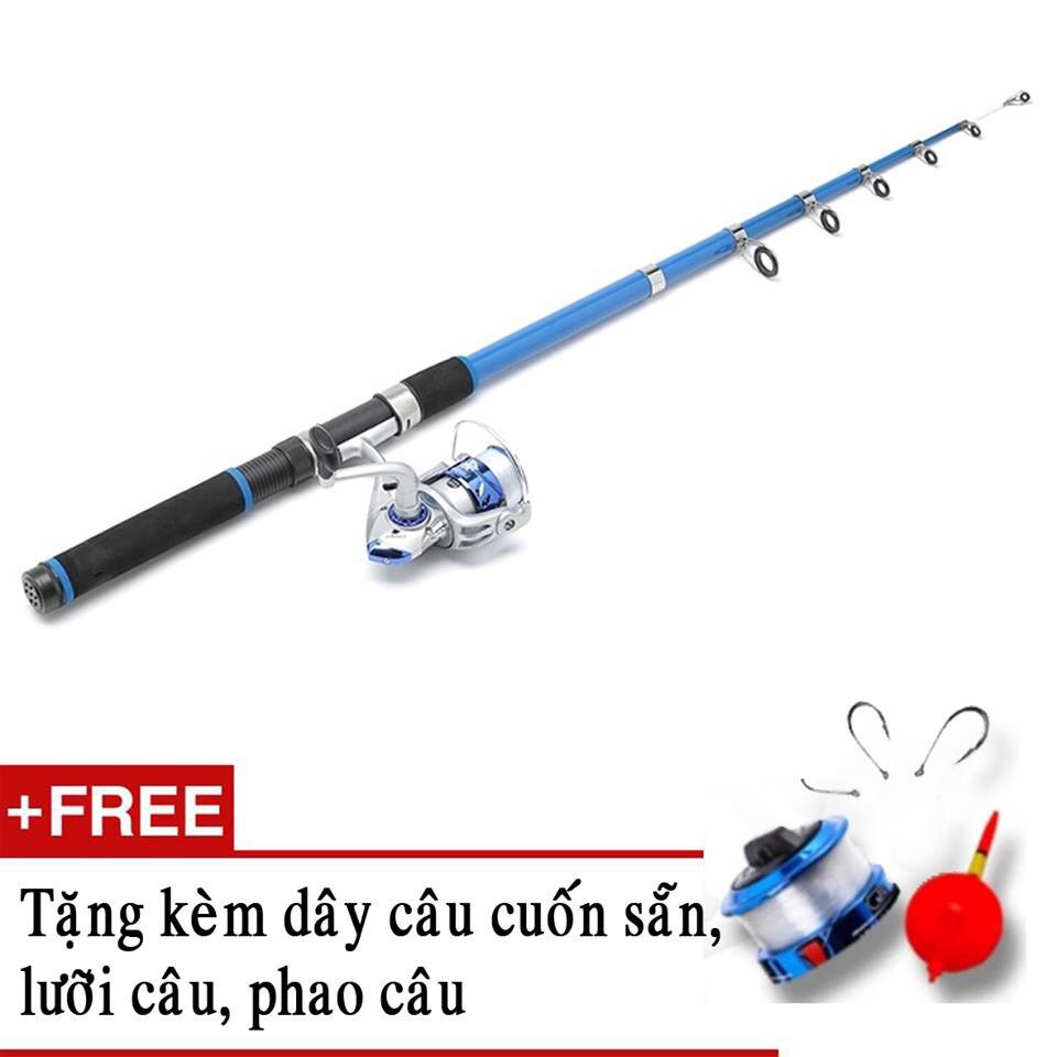 Bộ Cần Câu Cacbon 2M7 + Phụ Kiện CC27