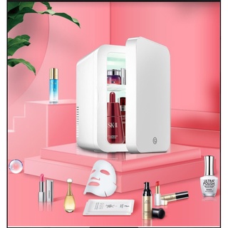 Mua  GIÁ TỐT NHẤT  Tủ lạnh mini mặt gương có đèn led đựng mỹ phẩm dung tích 10Lít tiết kiệm điện hàng chĩnh hãng (runmass1)