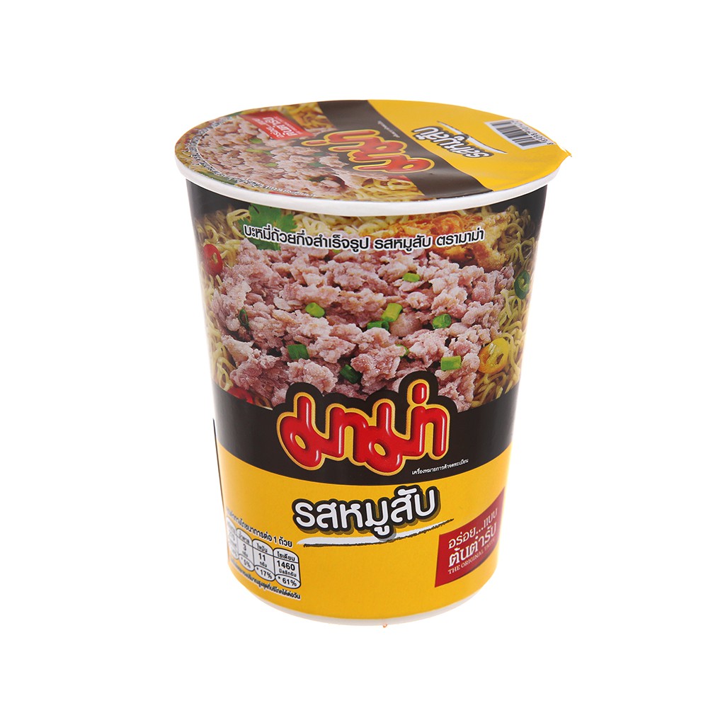 Mỳ ly mama vị chua cay/thịt bằm 60g Thái Lan