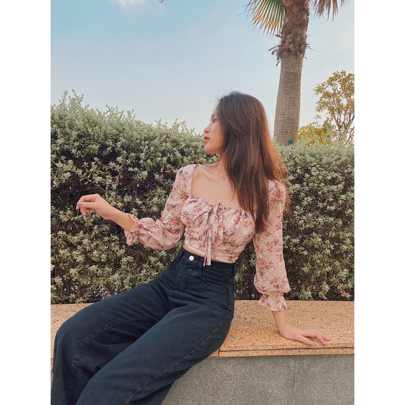 Áo croptop hoa Love Rose RÊVER