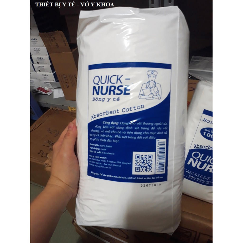 Bông gòn y tế QUICK NURSE 500g - 1kg