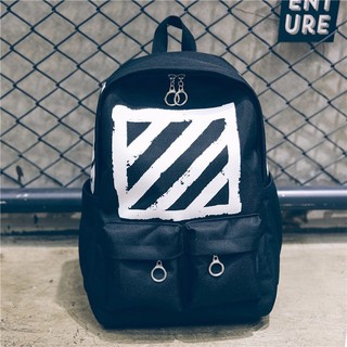Balo Off White Brushed Diagonals Backpack