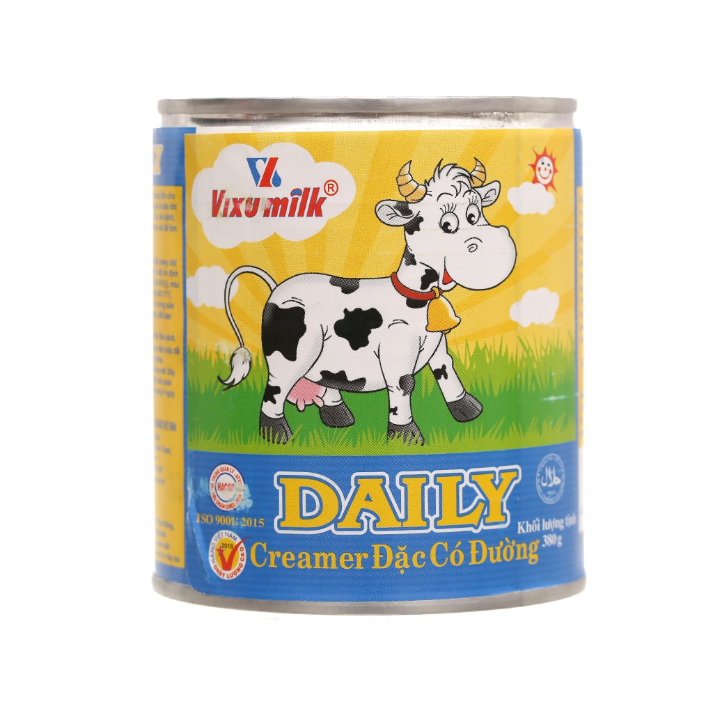 Kem đặc có đường Daily lon 380g