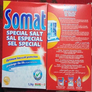 muối rửa chén bát somat 1,2kg đức, viên bột bóng nhập khẩu -