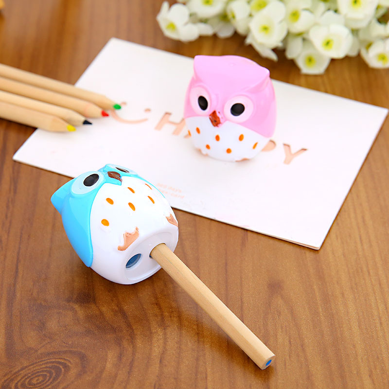 1 Đồ Chuốt Bút Chì Hình Cú Mèo Dễ Thương