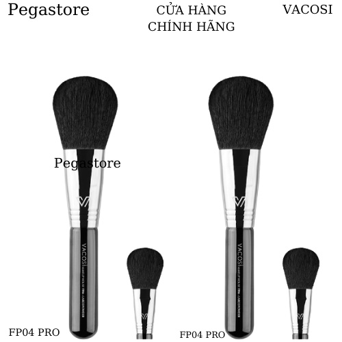 CỌ PHỦ ĐẦU DẸP VACOSI PRO FP04 - cọ trang điểm chuyên dụng