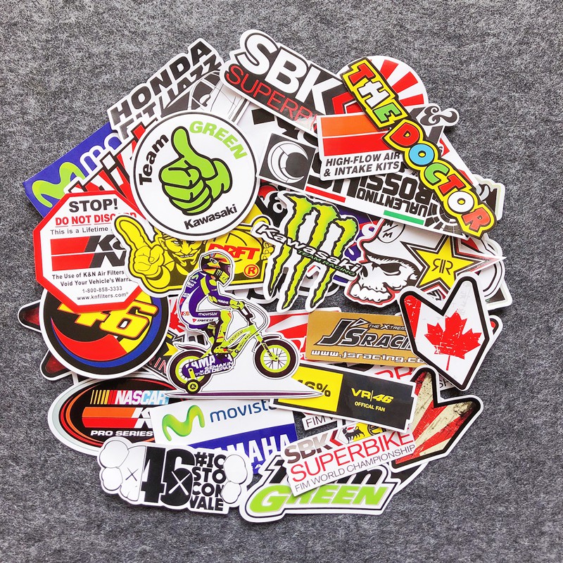 Set 40 Miếng Dán Chống Thấm Nước Trang Trí Xe Ô Tô