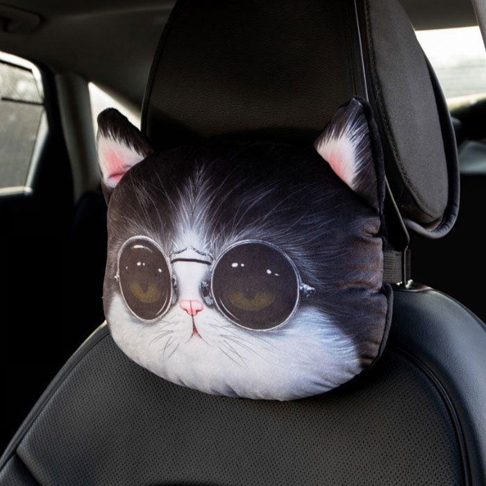 Gối Đầu Xe Ô Tô Dễ Thương Trang Trí Ô Tô Gối Tựa Đầu Xe Hơi Hình Thú Cưng 3D ZATASTORE | BigBuy360 - bigbuy360.vn