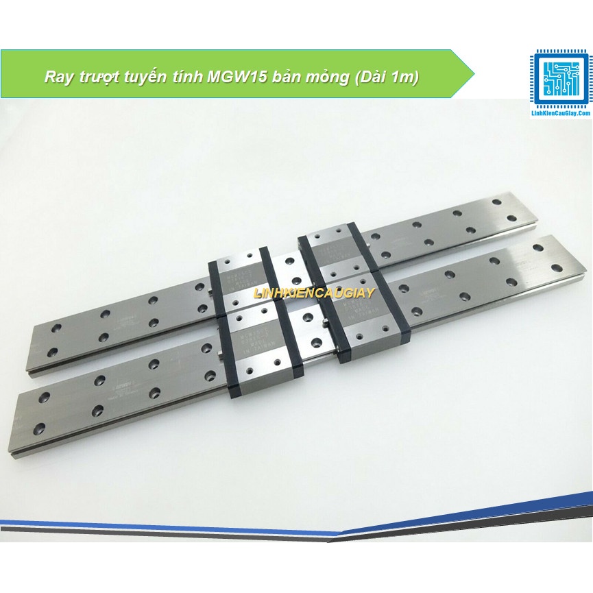 Ray trượt tuyến tính MGW15 bản mỏng (Dài 1m)