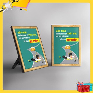 Tranh tạo động lực "Thất bại để đi tiếp"B154