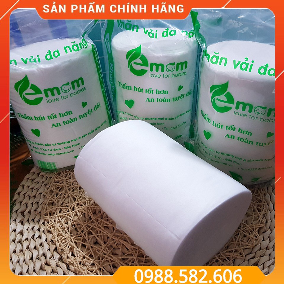 Khăn Vải Đa Năng Dạng CUỘN Khô Tiện Lợi Emom (400gr) - BTT00687