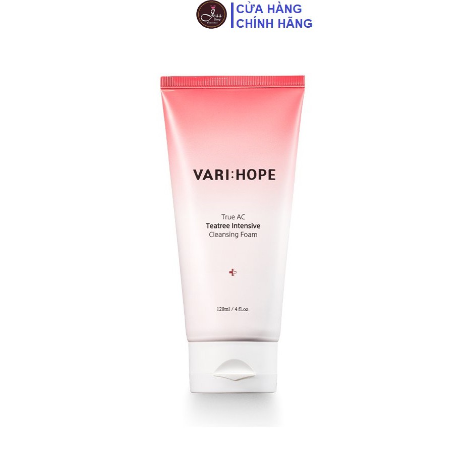 Sữa Rửa Mặt VariHope True AC Teatree Intensive Cleansing Foam 120ml