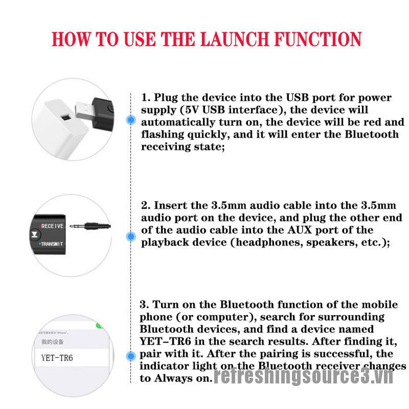 Đầu truyền tín hiệu bluetooth không dây 2 trong 1 chất lượng cao tiện dụng