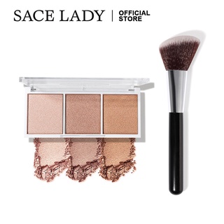SACE LADY Highlighter Palette với cọ trang điểm 80g