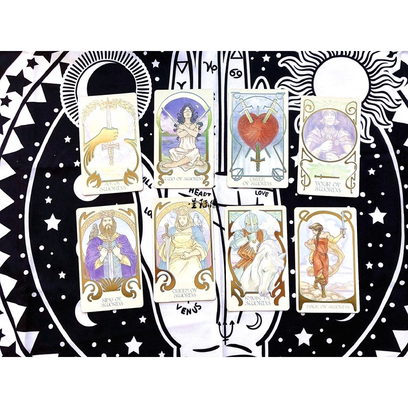 SHIP FAST!! Bộ bài Tarot 80 Ethereal Visions Illuminated Tarot English Tarot Cards