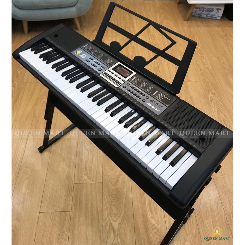 {PHÍM LED + GIÁ ĐÀN} - Đàn Piano Đàn Organ Electronic Keyboard Đàn 61 phím Đàn điện cho người mới học – Q062