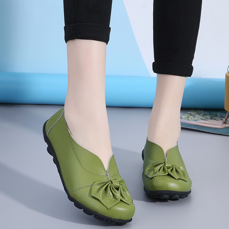 Giày Búp Bê Da Mềm Thời Trang Cho Nữ