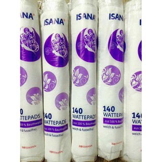 BÔNG TẨY TRANG ISANA ĐỨC 140 MIẾNG