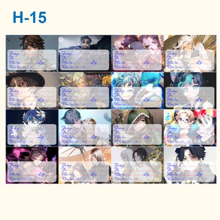 Nhãn vở anime Identity V ( 1 set 16 cái nhãn vở)