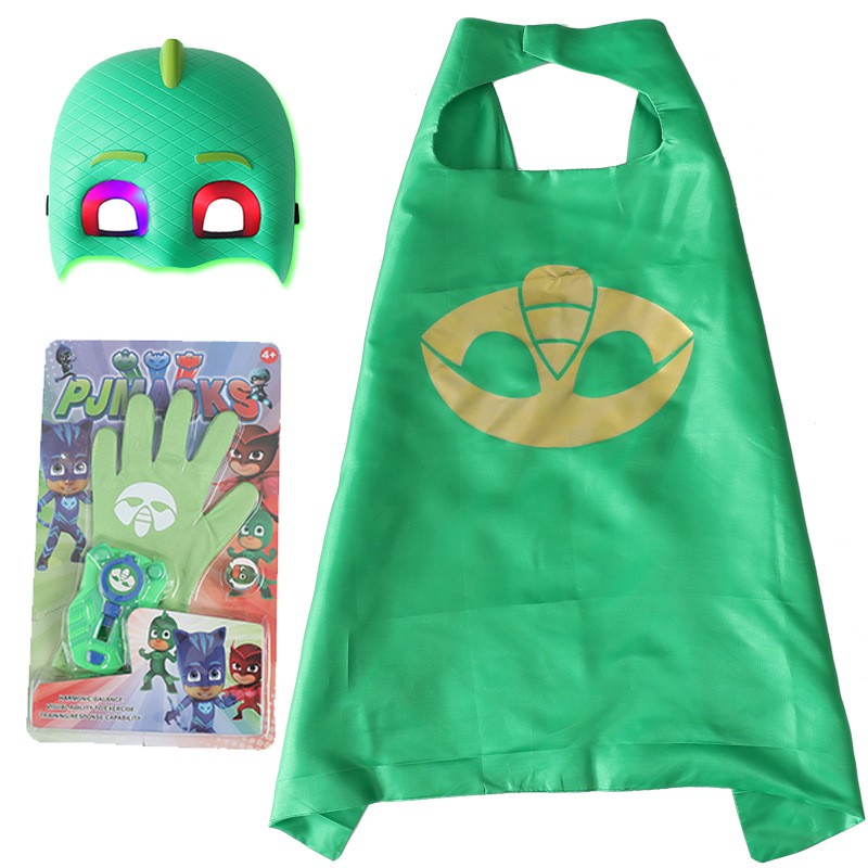 PJ Masks Bộ Mặt Nạ Găng Tay Và Mặt Nạ Hóa Trang Halloween Cho Bé