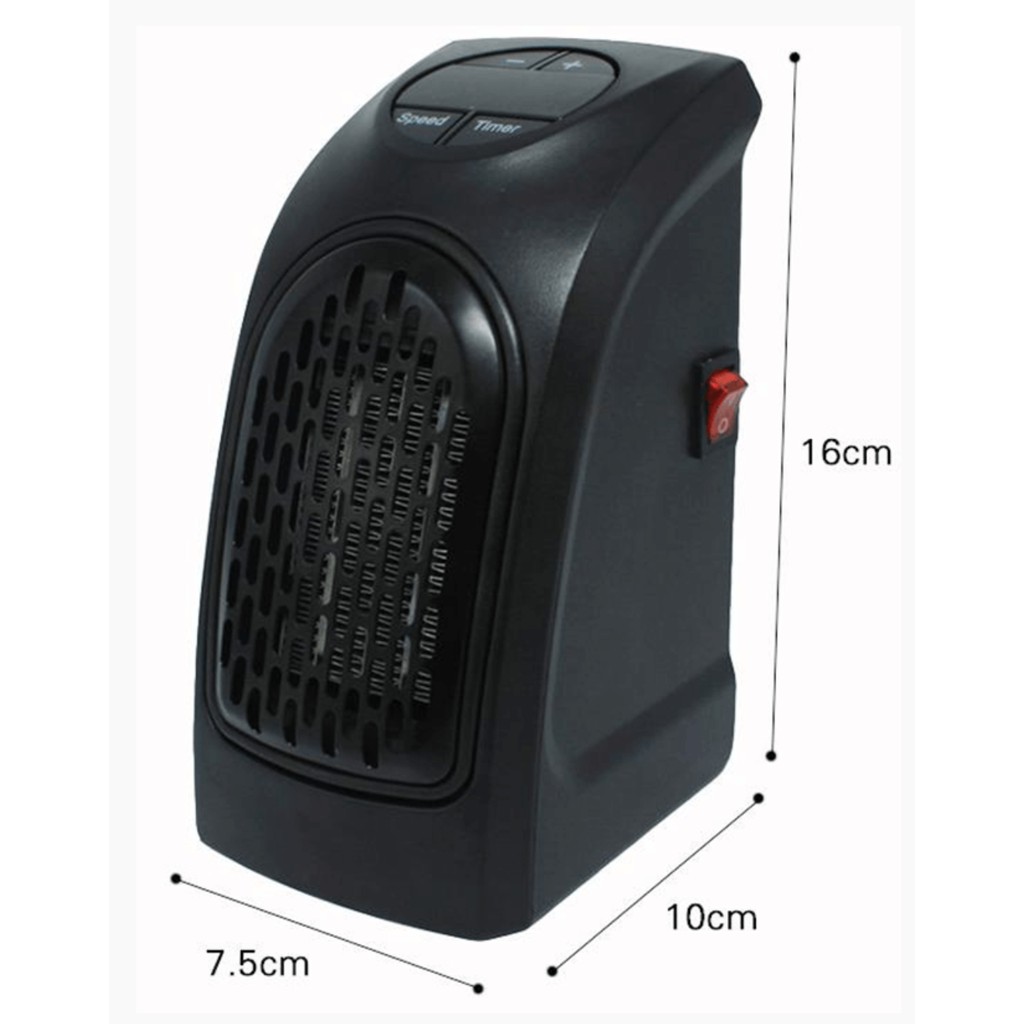 Quạt sưởi, Máy sưởi cắm điện mini Handy Heater [MÁY SƯỞI VUÔNG]