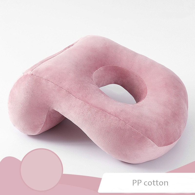 Jersey Gối Ngủ Trưa Văn Phòng Màu Trơn Lông Nhung Mềm Mại Đa Năng Khoét Rỗng Giữa Bắp Chân Giữa