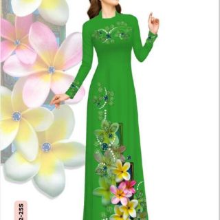Vải áo dài in 3D ( lụa nhật, tằm ý)