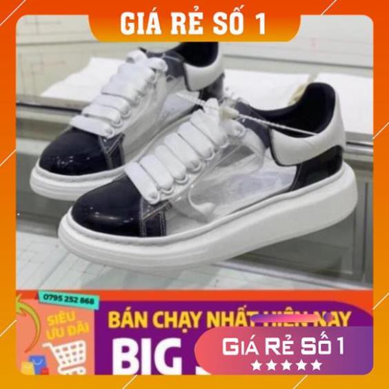 [ 💝 GIÁ SALE] Giày MC QUEEN trong suốt 💥 cao cấp tăng chiều cao full box + bill