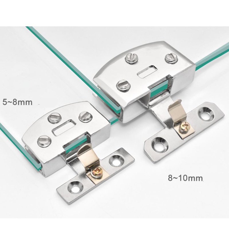 Bản Lề Cửa Kính Không Khung Kèm Ốc Cao Su Chuyên Dụng