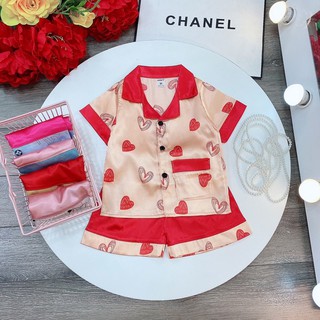 XẢ KHO  bộ pizama lụa cho bé