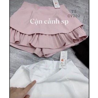 Chân váy xếp ly dáng A ngắn