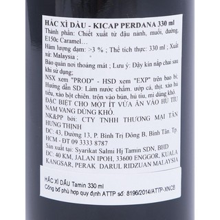 HẮC XÌ DẦU KICAP 330ML