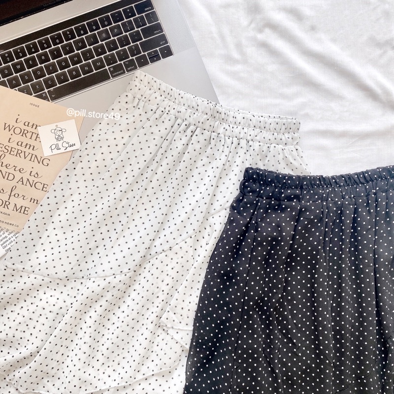 Chân Váy Chấm Bi Tầng