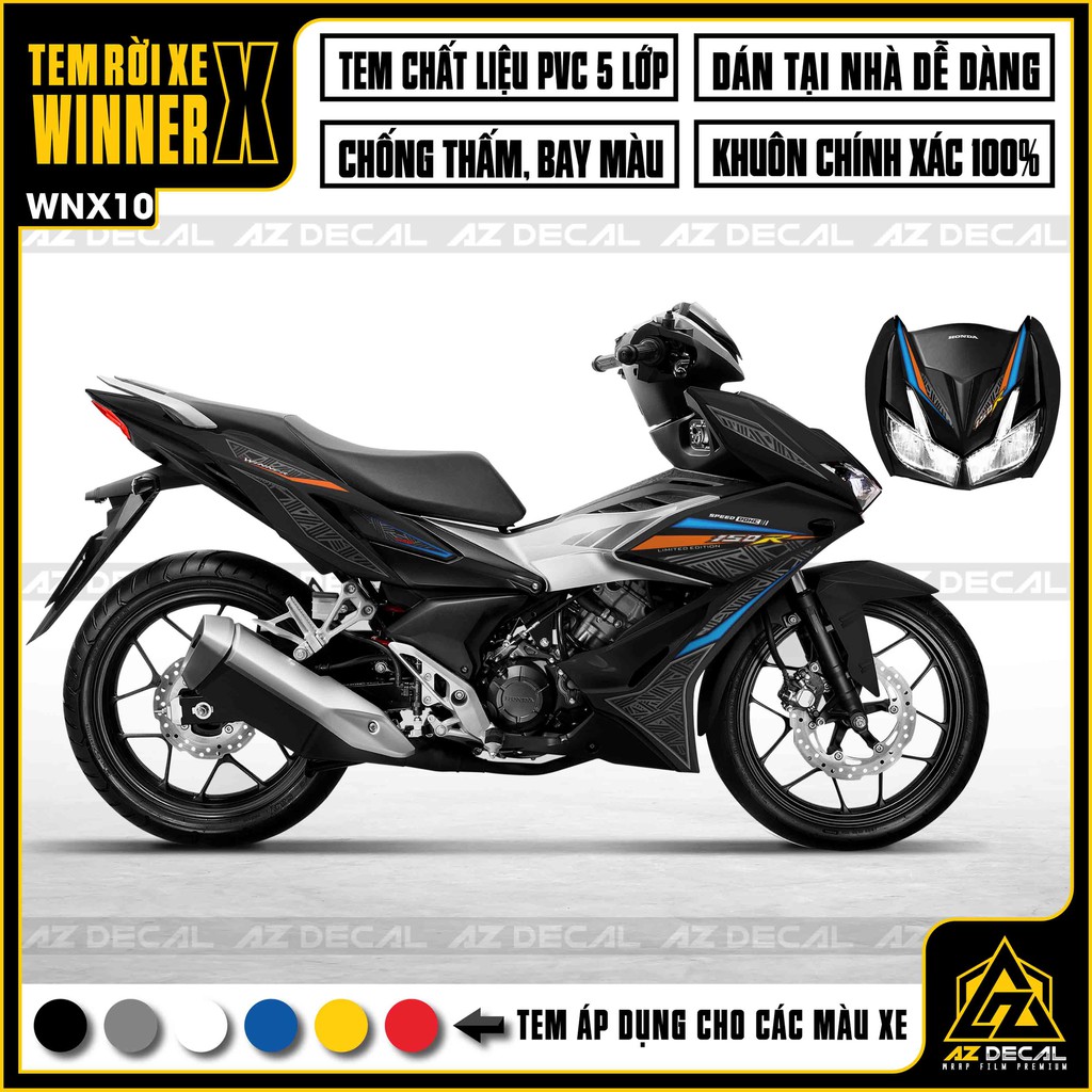 Tem Rời Winner X Chủ Đề One Heart Pattern | WNX10 | Decal Chế Chất Liệu PVC Cao Cấp, In Rõ Nét