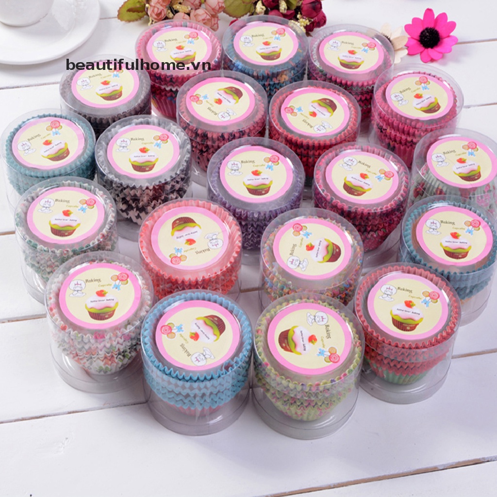 Bộ 100 Giấy Lót Bánh cupcake Tiện Lợi Dễ Sử Dụng