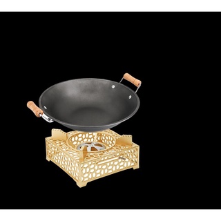 Bếp Cồn Gang Cao Cấp - Mạ Vàng