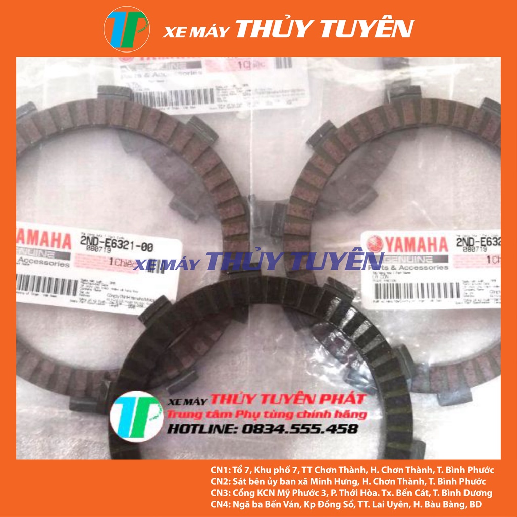 Combo bộ 4 Lá Côn / lá bố và lá sắt Exciter 150 CHÍNH HÃNG YAMAHA